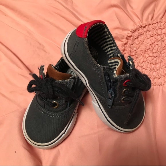 Poll Parrot Ahoy Toddler Aloha Nautical Theme Canvas Shoes Lace & Zip Navy sz 4M - Picture 5 of 16